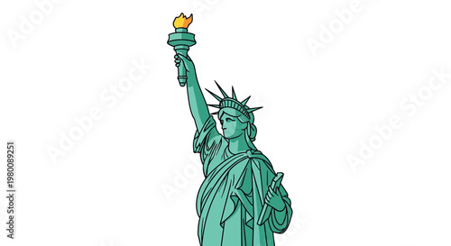 Statue of Liberty New York Icon.