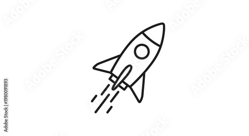 An isolated vector illustration of a sharp metal penknife and spaceship rocket tool depicted as a white steel aircraft lure for space sport