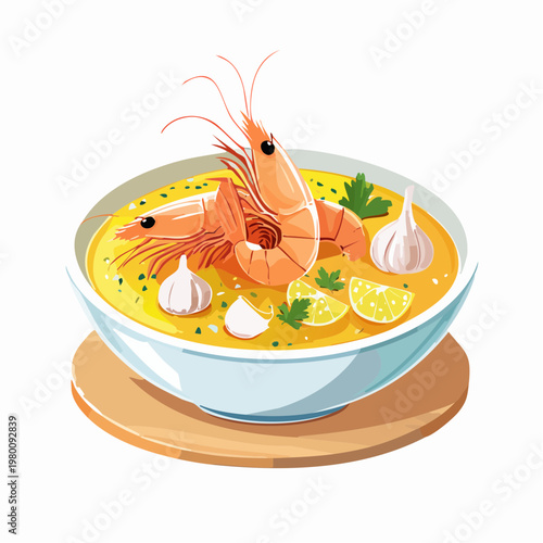 Garnelen in Knoblauchöl