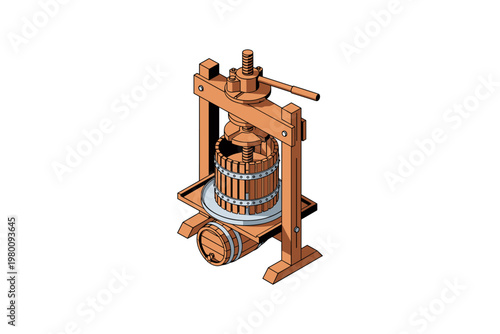 Wooden Fruit Press Machine