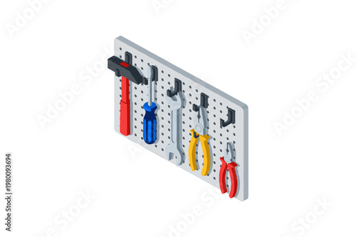 Tool Organizer Pegboard Display
