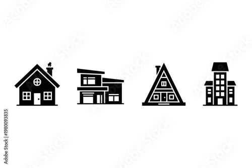 Diverse House Icons Collection