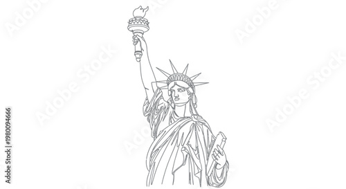 Statue of Liberty Icon Symbol Freedom.