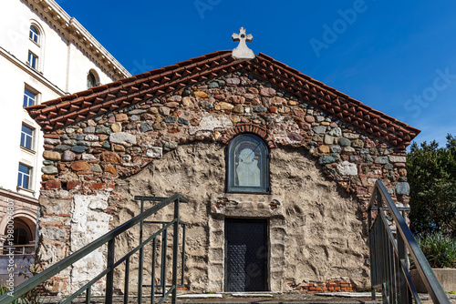 Facade of the medieval orthodox temple of St. Petka Samardjiyska in Sofia, Bulgaria - Europe