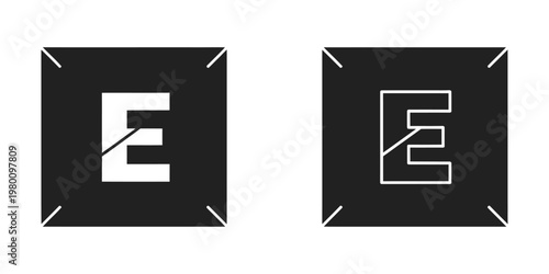 minimalist euro currency symbol flat design vector illustration