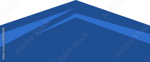 Modern shape banner with flowing wave design and elegant blue curves. Header template for website layouts, presentations, and business materials.