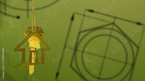 Animation of mathematical equations and molecules over with dna strand