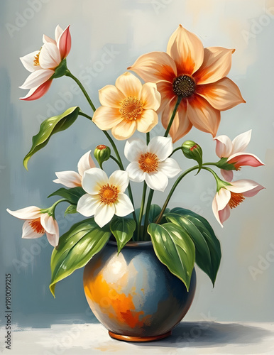 flower icon illustration, vase icon illustration, bouquet icon illustration, floral icon illustration, blossom icon illustration, petals icon illustration, bloom icon illustration, arrangement icon il