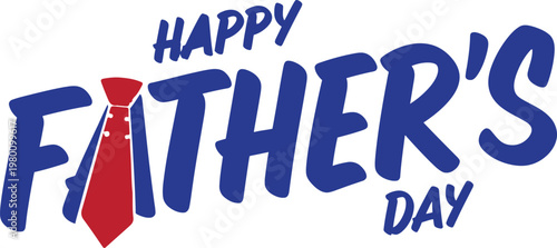 Happy father's day vibrant watercolor tie illustration for dad's special day