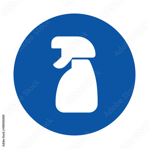Clean Spray Bottle Icon for Cleaning Products and Household Use