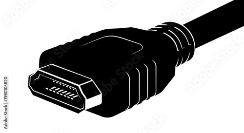 HDMI cable connector closeup.