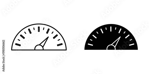 speedometer gauge empty and full fuel vector illustration flat design