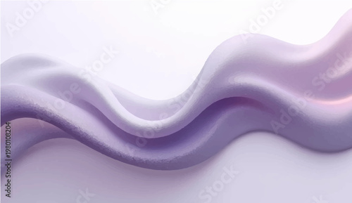 Ethereal lilac silk cloth flows gracefully, creating a sense of movement and elegance with its soft folds and gentle curves. Capturing the essence of fluidity and the allure of textures.