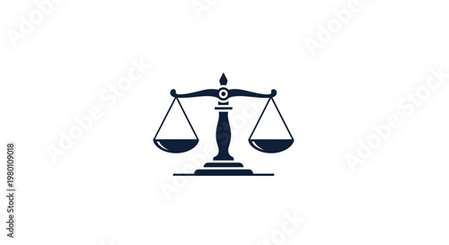 Justice Scales Icon - Symbol of Law, Balance, and Fairness