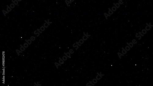 Cinematic Glowing Starfield Loop with Floating Particles in Deep Space