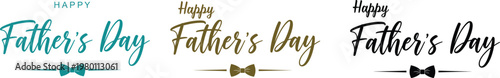 Father's day typography with neckties a festive and stylish graphic design
