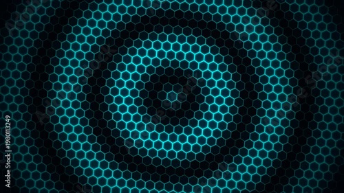 Wallpaper Mural Premium Hexagon Pulse Torontodigital.ca