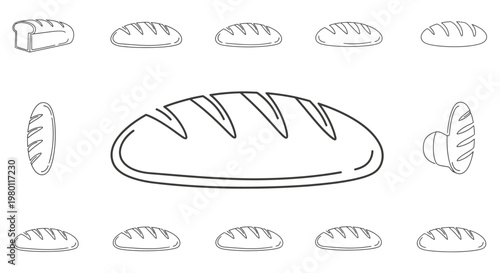 A loaf of bread with slices.