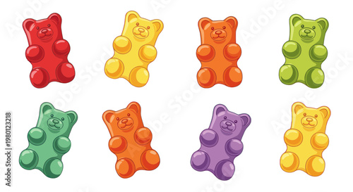 Colorful Gummy Bears Assortment