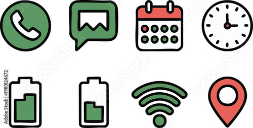 Essential Mobile Interface Vector Icon Set
