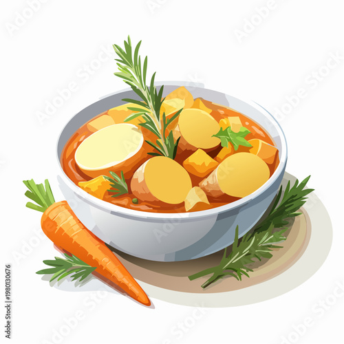 Veganer Wurzeleintopf mit Karotten und Pastinaken