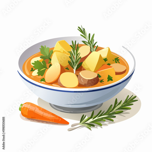 Veganer Wurzeleintopf mit Karotten und Pastinaken