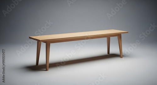 Antique wooden console table with carved legs in a studio setting