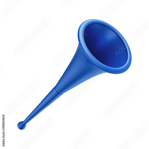 3D Element - Vuvuzela Horn for Fans with Isolated Background