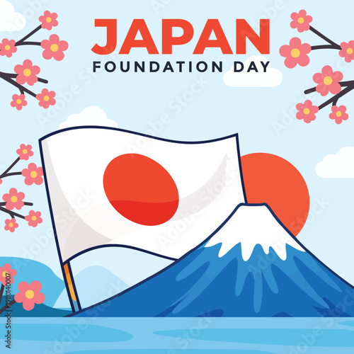 Japan foundation day post design