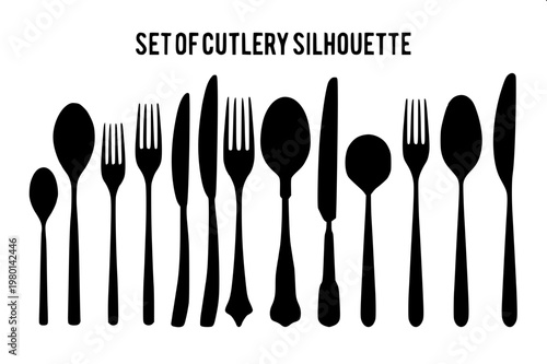 “Simple outline illustration of tableware set—plate, fork, and knife—clean line-art vector style.”