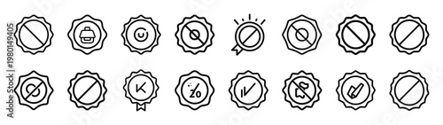 motion zone minimalist black outline vector illustration icon set collection.
