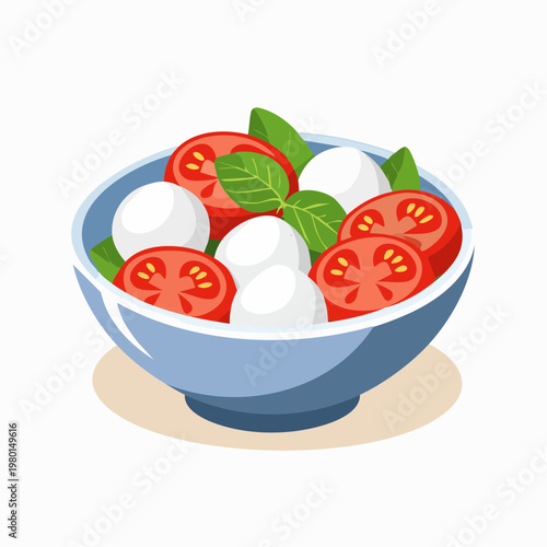 Tomaten-Mozzarella Bowl modern