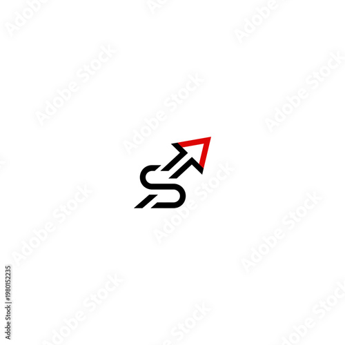 Startup Arrow Symbol Logo icon flat vector design.