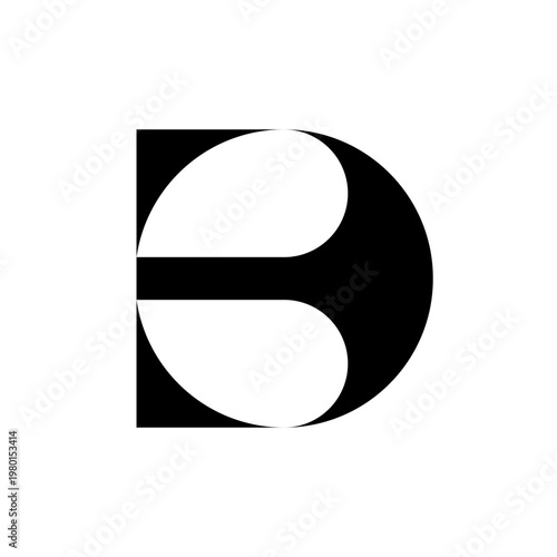 BD or DB creative monogram logo