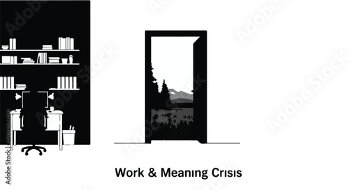 office worker feeling stuck in a rut