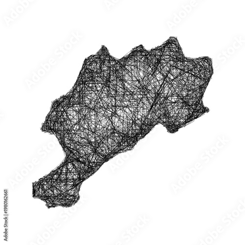 Sketch Afyon outline map design