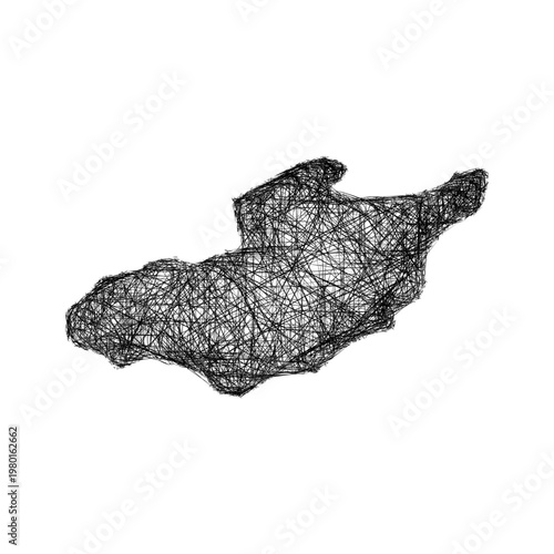 Sketch Adiyaman outline map design