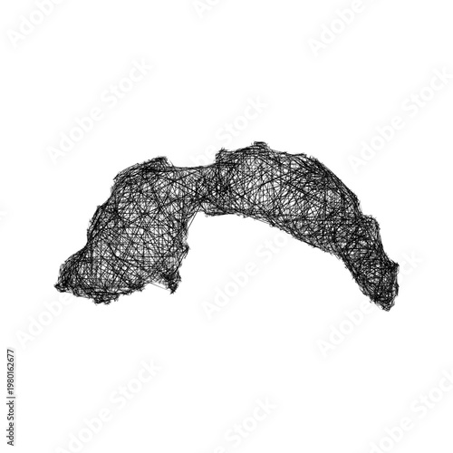 Sketch Antalya outline map design