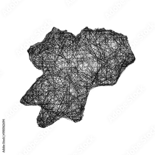 Sketch Artvin outline map design