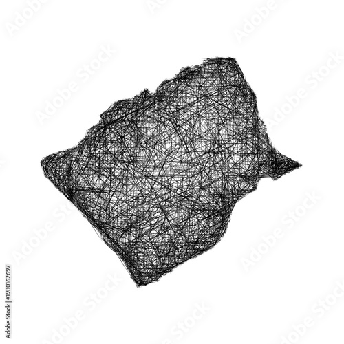Sketch Bartin outline map design