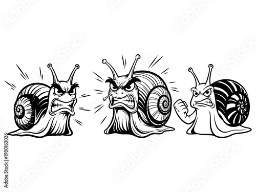 Snail mascot for esports logo vector