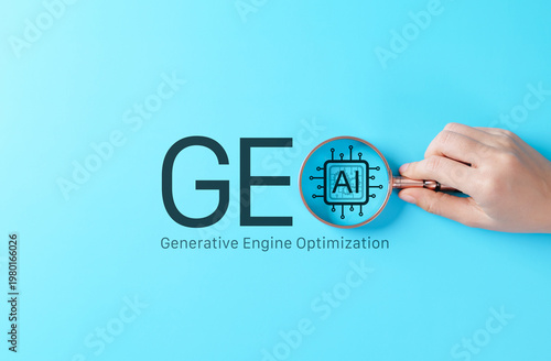 Konstfotografi GEO Generative Engine Optimization concept