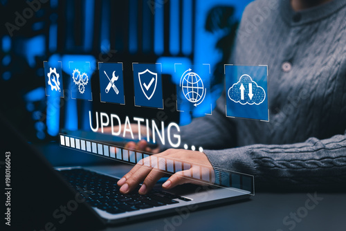 Tableau sur toile System Updating and Software Maintenance Concept