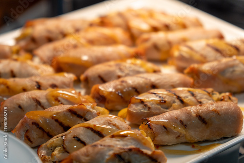 Wallpaper Mural Close-up of delicious grilled meat rolls Torontodigital.ca