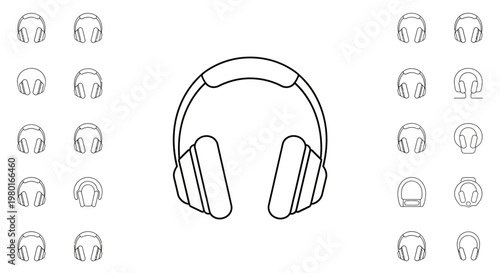 Headphones for listening to music.