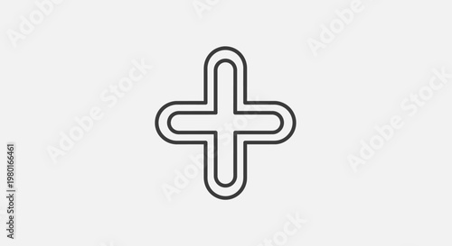 Plus Sign Icon Symbol Graphic.