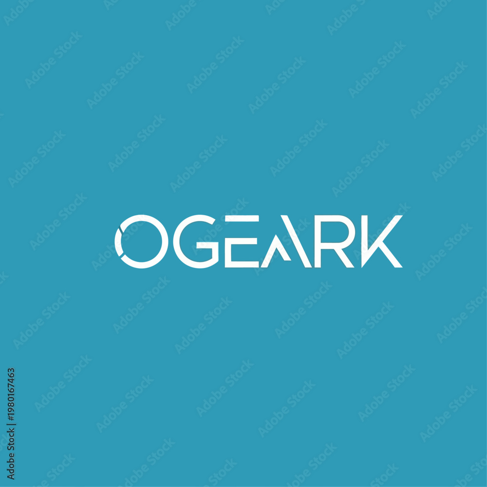 Fototapeta premium Modern Ogark Logo Design with Unique Font.