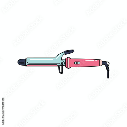 Professional Hair Straightener with Pink Handle for Sleek Hairstyles