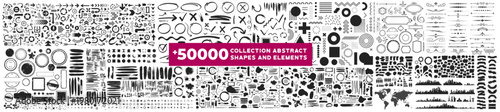 Collection 50000 Vector Abstract Shapes and Elements