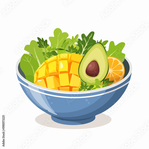 Sommer-Bowl mit Mango und Avocado